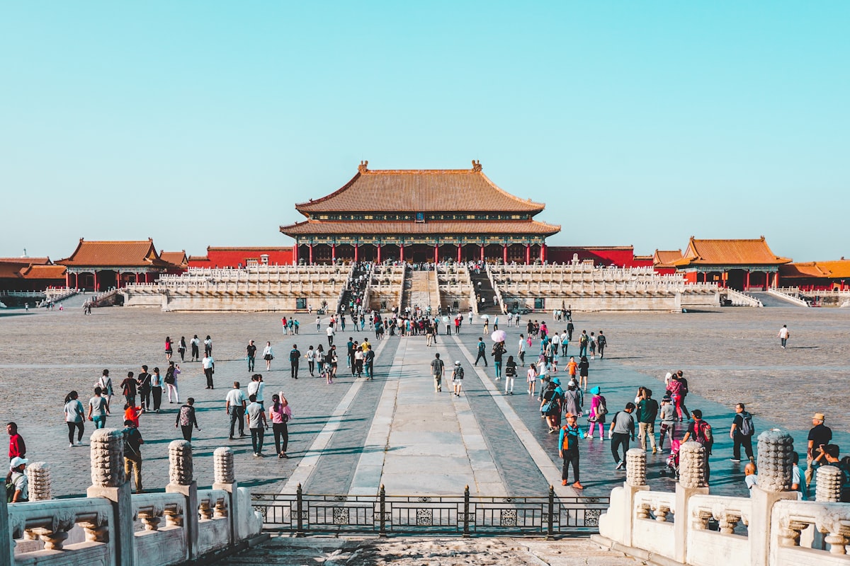 The Hall of Supreme Harmony courtyard in the Forbidden City, Beijing